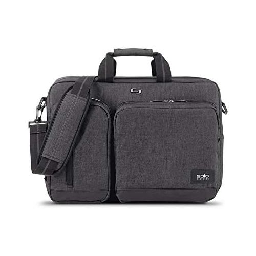  [아마존베스트]SOLO Solo Duane Convertible Briefcase. Fits up to a 15.6-Inch Laptop. Converts to Backpack, Briefcase or Messenger Bag. Laptop Bag for Men or Women - Grey