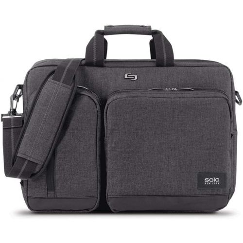  [아마존베스트]SOLO Solo Duane Convertible Briefcase. Fits up to a 15.6-Inch Laptop. Converts to Backpack, Briefcase or Messenger Bag. Laptop Bag for Men or Women - Grey