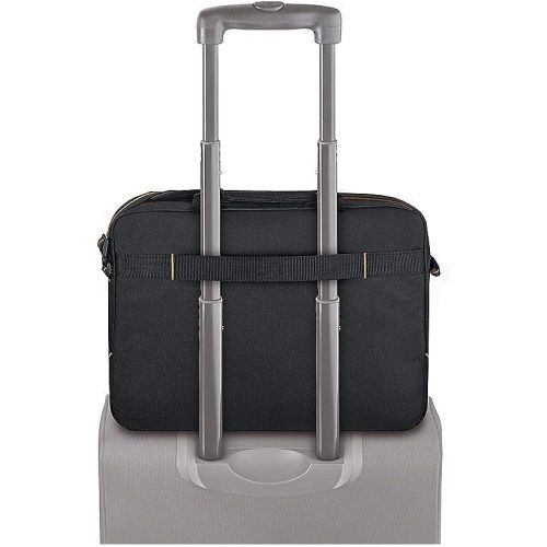  [아마존베스트]Solo New York Ace Slim Brief Laptop Briefcase, Black