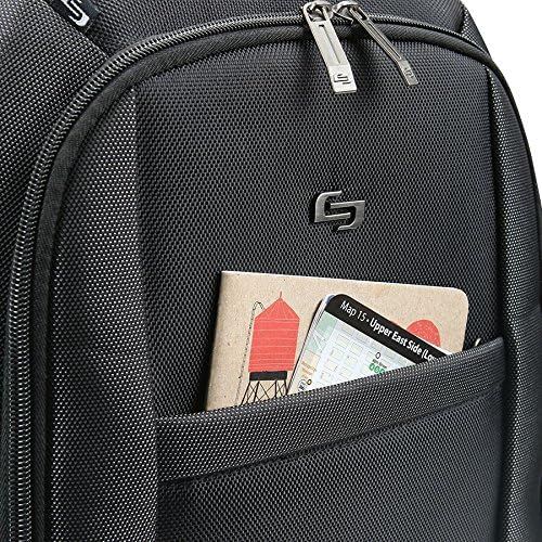  SOLO Solo Metropolitan 16 Laptop Backpack with Removable Sleeve, BlackGrey