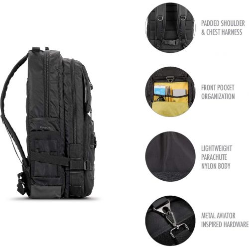  SOLO Solo Altitude 17.3 Laptop Backpack, Black