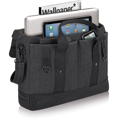  SOLO Solo Sullivan 15.6 Inch Hybrid Laptop Breifcase Messenger, Black