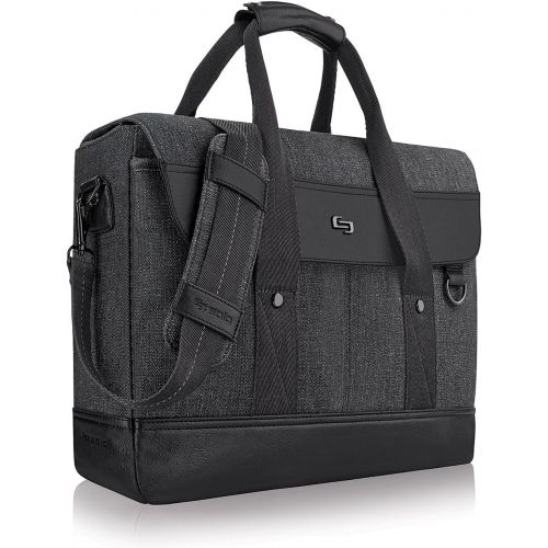  SOLO Solo Sullivan 15.6 Inch Hybrid Laptop Breifcase Messenger, Black