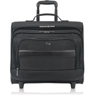 SOLO Solo Columbus 15.6 Inch Rolling Laptop Overnighter Case with Removable Sleeve, Black