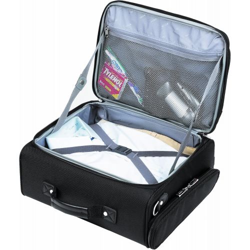  SOLO Solo Columbus 15.6 Inch Rolling Laptop Overnighter Case with Removable Sleeve, Black
