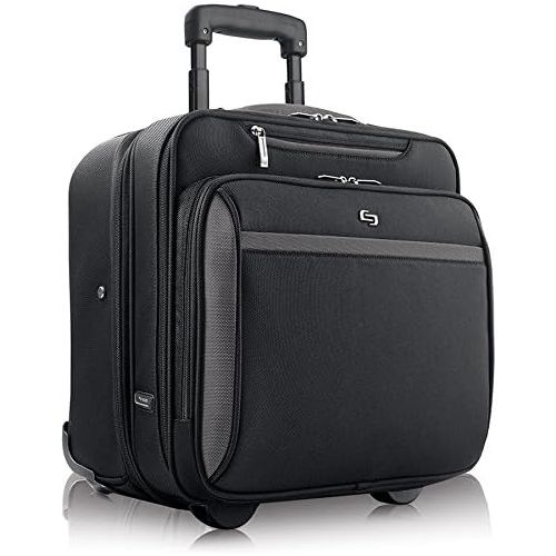  SOLO Solo Westside 16 Inch Rolling Laptop Overnighter Case, Black