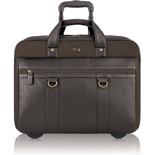  SOLO Solo Macdougal 17.3 Inch Rolling Laptop Case, Espresso