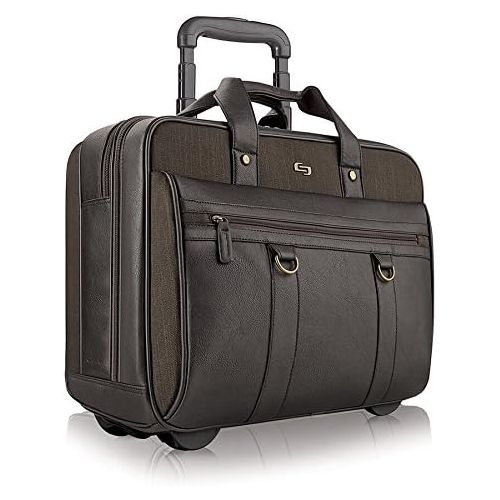  SOLO Solo Macdougal 17.3 Inch Rolling Laptop Case, Espresso