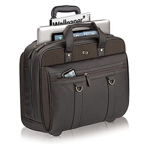  SOLO Solo Macdougal 17.3 Inch Rolling Laptop Case, Espresso