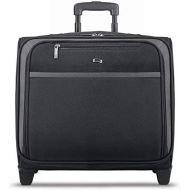SOLO Solo Dakota 16 Inch Rolling Laptop Case with Overnighter Section, Black