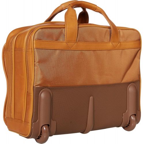  SOLO Solo Walker 15.6 Inch Premium Leather Rolling Laptop Case, Espresso