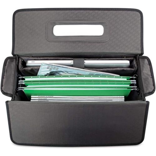  SOLO Solo Morgan 17.3 Inch Rolling Laptop Catalog Case with Hanging File System, Black