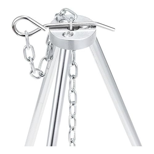  Solo Stove Tripod Camping Accessories Compact Lightweight Aluminum Tripod w/Adjustable Hang Chain, Perfect for Titan and Campfire Portable Stove, Camping, Backpacking, Survival Gear