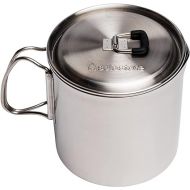 Solo Stove Solo Pot 900 - Lightweight Stainless Steel Backpacking Pot | Boil Water Quickly | Volume Markings and Pour Spout