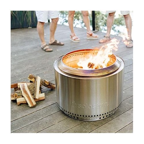  Solo Stove Juniper Firewood for Outdoor Wood Burning Fire Pits and Backyard Fire Pits 100% Natural Juniper Aromatic Firewood Kiln-Dried 6-8 Logs (.5 cu ft)