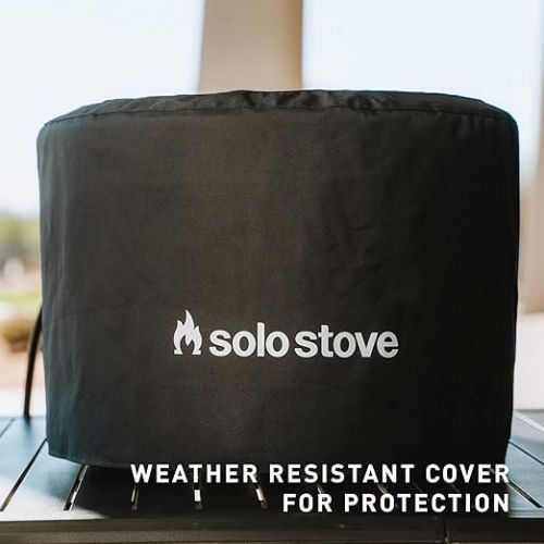  Solo Stove Pi Shelter | Protective Cover for Pi Pizza Oven, Water Resistant, Premium Acrylic/PVC-lined, Pi Collection, Black