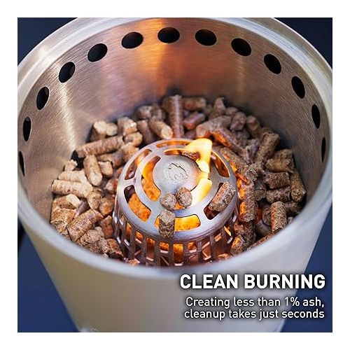  Solo Stove Premium Wood Fuel Pellets | Fuel for Wood-Burning Fire Pits and More, Low Smoke and Less Ash for A More Enjoyable High-Heat Burn, Eco-Friendly, 100% Hardwood Blend no Additives, 20 lbs