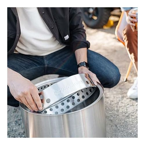  Solo Stove Ranger Stand Stainless Steel Fire Pit Accessory Ranger Fireplace Tools for Solo Stove Firepits and Fire Pits Outdoor Prefect for Your Outdoor Fireplace