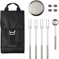 Solo Stove Mesa Accessory Pack | Incl. 4 Stainless Steel Mini Sticks + Stick Rests, Pellet Scoop, Mesa Lid, Carry Case, Accessories for Outdoor Fire Pit, 8.8 x 16 in, 2.5 lbs