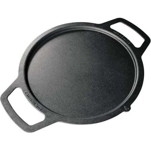  Solo Stove Large Cast Iron Griddle Top, Cookware for Bonfire and Yukon fire Pit, Fireplace Accessory, Cooking Surface: 17.75