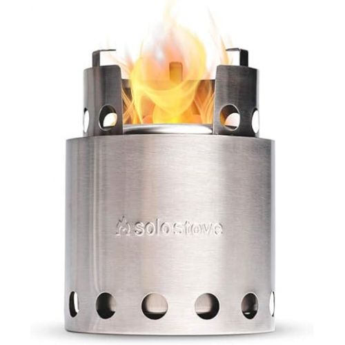  Solo Stove Lite - Portable Camping Hiking and Survival Stove | Powerful Efficient Wood Burning and Low Smoke | Gassification Rocket Stove for Quick Boil | Compact 4.2 Inches and Lightweight 9 Ounces