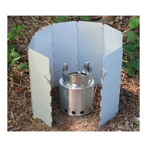  Solo Stove Solo Aluminum Windscreen: for Use and Other Backpacking Stoves, Camping Stoves, Butane Stoves, Alcohol Stoves