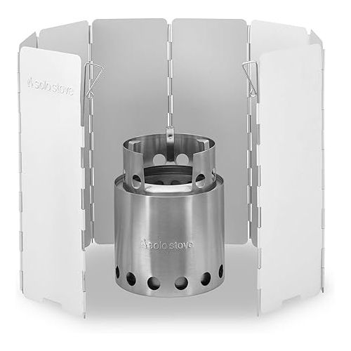  Solo Stove Solo Aluminum Windscreen: for Use and Other Backpacking Stoves, Camping Stoves, Butane Stoves, Alcohol Stoves