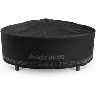 Solo Stove Surround Shelter Large | Protective Cover for Fire Pit Surround Table, Weather-Resistant, Solution Dyed Acrylic/PVC Backing/Aluminum Support Stays, Dims (HxDia): 20.8 x 54.1 in, Black