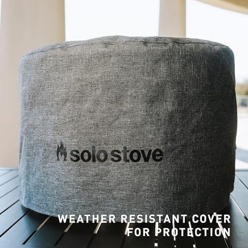  Solo Stove Pi Shelter | Protective Cover for Pi Pizza Oven, Water Resistant, Premium Acrylic/PVC-lined, Pi Collection, Grey