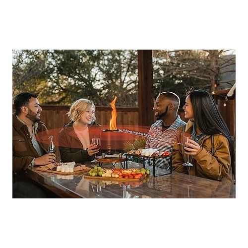  Solo Stove Mesa XL Tabletop Fire Pit with Stand | Low Smoke Outdoor Mini Fire for Urban & Suburbs | Fueled by Pellets or Wood, Stainless Steel, with Travel Bag, H: 8.6