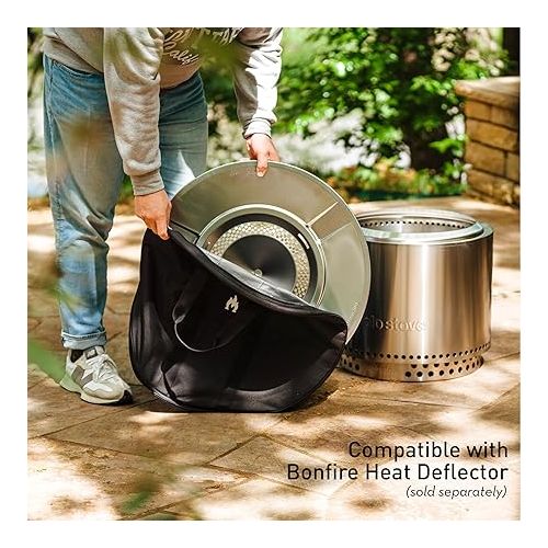  Solo Stove Heat Deflector Carry Bag, Medium | Protective Accessory for Bonfire Heat Deflector, 600D Solution-Dyed Acrylic with PVC Backing, Dia: 25.8”