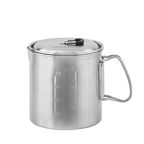  Solo Stove Solo Pot 900 - Lightweight Stainless Steel Backpacking Pot