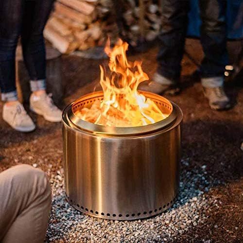  Solo Stove Bonfire Fire Pit - Outdoor Fire Pit for Patio & Backyard. Less Smoke So Clothes Wont Smell. Modern Stainless Steel Design. Great for Outdoor, Backyards, Patio, Camping,