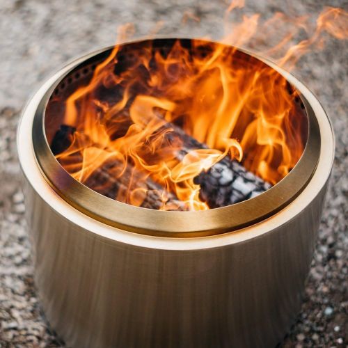  Solo Stove Bonfire Fire Pit - Outdoor Fire Pit for Patio & Backyard. Less Smoke So Clothes Wont Smell. Modern Stainless Steel Design. Great for Outdoor, Backyards, Patio, Camping,