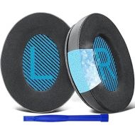 SoloWIT Cooling-Gel Earpads Cushions for Bose Headphones, Replacement Ear Pads for Bose QuietComfort 15 QC15 QC25 QC2 QC35/Ae2 Ae2i Ae2w/SoundTrue & SoundLink Around-Ear & Around-Ear II (Blue&Black)