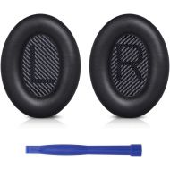 SoloWIT Professional Replacement Earpads Cushions for Bose QuietComfort 35 (QC35) & Quiet Comfort 35 II (QC35 ii) Headphones, Ear Pads with Softer Leather, Noise Isolation Foam, Added Thic