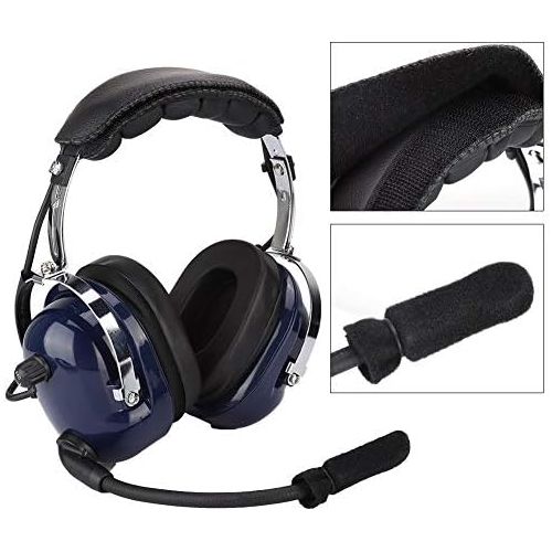  [아마존베스트]-Service-Informationen Aviation Headset - Pilot Headset, General 3.5mm Dual Plug and Noise Cancelling Headset