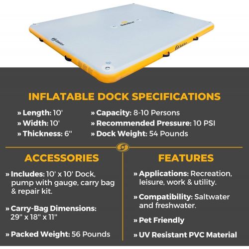  Solstice Inflatable Floating Dock