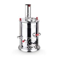 Somerset Home Samovar Tea Kettle, Turkish Semaver Charcoal and Wood Water Heater Boiler, for Camping, Picnic, Hunting, Hiking, Yachting