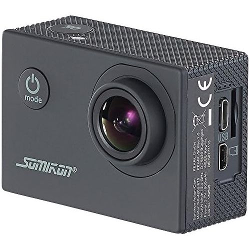  Somikon Action Camera: Einsteiger-4K-Action-Cam, WLAN Full HD (60 fps) mit Unterwassergehaeuse (Aktionkamera)