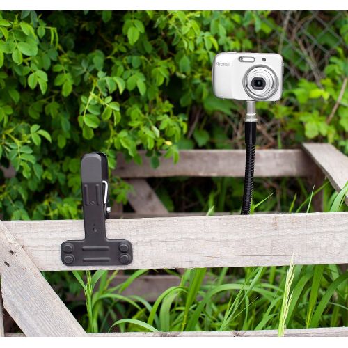  [아마존베스트]Somikon Gooseneck tripod: stable gooseneck camera tripod with clamp attachment (camera tripod table clamp).