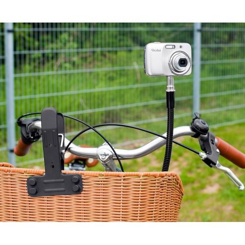  [아마존베스트]Somikon Gooseneck tripod: stable gooseneck camera tripod with clamp attachment (camera tripod table clamp).