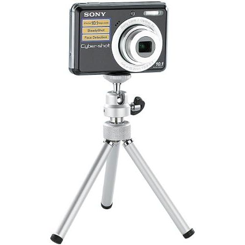  [아마존베스트]Somikon Telescopic tripod: mini telescopic tripod made of aluminium for compact cameras (1/4 inch) (table tripod)