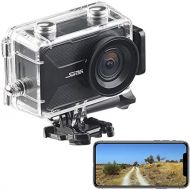 [아마존베스트]Somikon Action Cam: 4K Action Cam with GPS and WiFi, Underwater Case with IPX8 (Sports Cam)