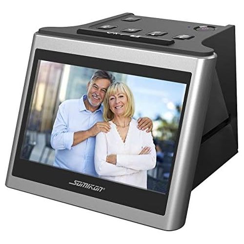  [아마존베스트]Somikon Photo Scanner: 3-in-1 Stand-Alone Photo, Slide & Negative Scanner with 14 MP Sensor, Battery (Photo Slide Scanner)