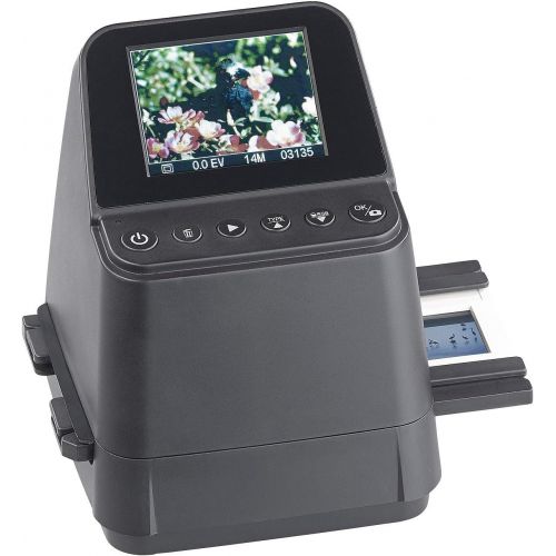  [아마존베스트]Somikon Photo Scanner: 3-in-1 Stand-Alone Photo, Slide & Negative Scanner with 14 MP Sensor, Battery (Photo Slide Scanner)