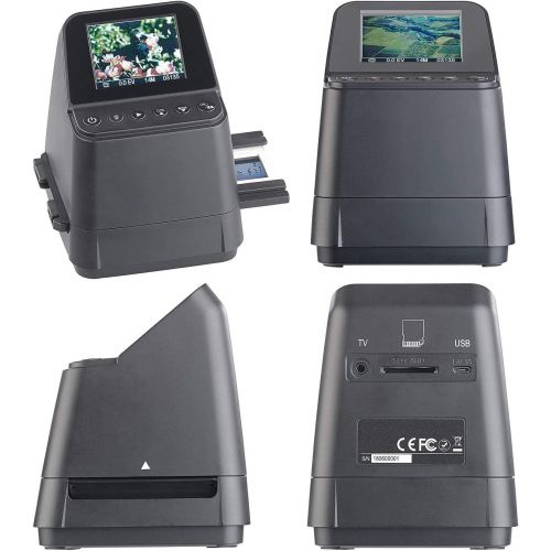  [아마존베스트]Somikon Photo Scanner: 3-in-1 Stand-Alone Photo, Slide & Negative Scanner with 14 MP Sensor, Battery (Photo Slide Scanner)