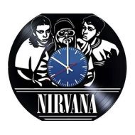 SonJArtDesign Nirvana Music Handmade Vinyl Record Wall Clock Fun Gift Vintage Unique Home Decor