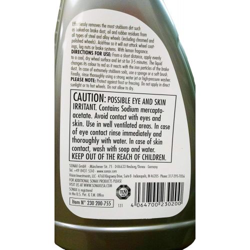  Sonax (230200-755) Wheel Cleaner Full Effect - 16.9 fl. oz.