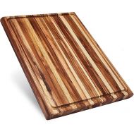 Sonder Los Angeles, XXL Thick Edge Grain Teak Wood Cutting Board for Kitchen with Juice Groove, 23x17x1.5 Charcuterie Wooden Board in Large (Gift Box Included)